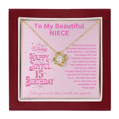 JGF Jewelry Gifts for Family Birthday Gift For Niece Teenager From Aunt and Uncle