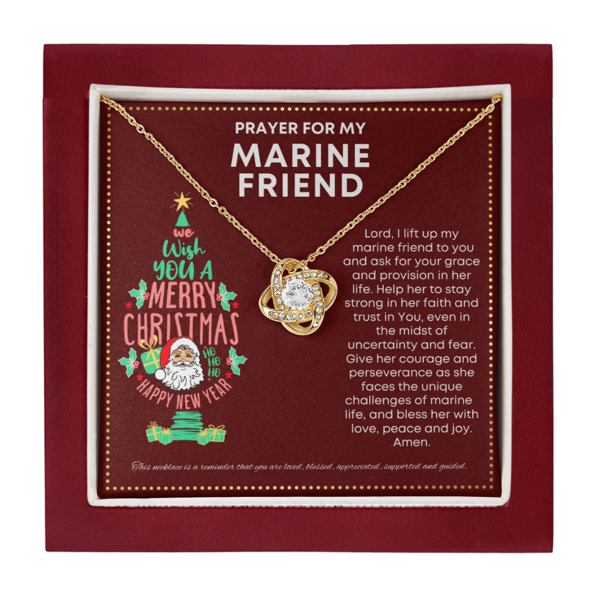 JGF Jewelry Gifts for Family Prayer For My Marine Friend