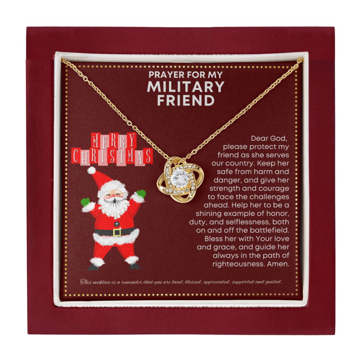 JGF Jewelry Gifts for Family I Love My Female Military Friend