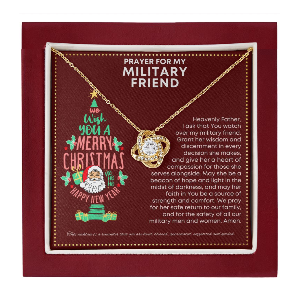 JGF Jewelry Gifts for Family Necklace Gift For My Military Friend