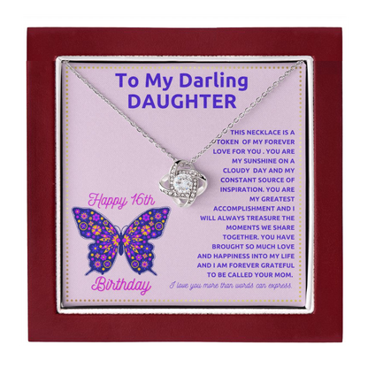 JGF Jewelry Gifts for Family 16th Birthday Card For Daughter From Mom And Dad