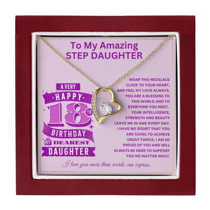 JGF Jewelry Gifts for Family 18th Birthday Gifts for Step Daughter Adult