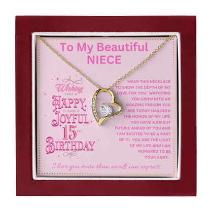 JGF Jewelry Gifts for Family Quinceanera Birthday Card For Girl Niece