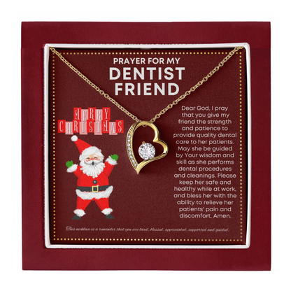 JGF Jewelry Gifts for Family Future Dentist Gifts For Women Simple Heart Necklace