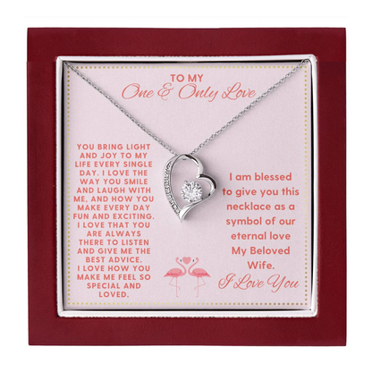 JGF Jewelry Gifts for Family My Beloved Wife Memory Necklace