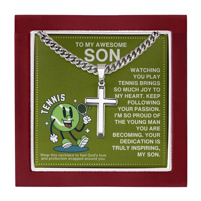 JGF Jewelry Gifts for Family  Cross Tennis Necklace