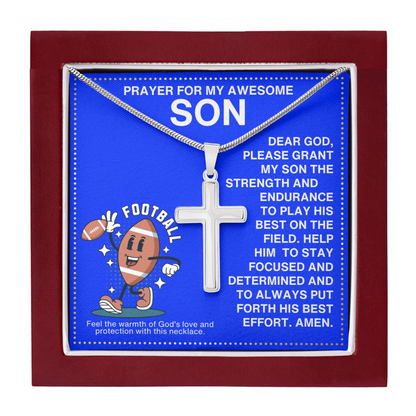 JGF Jewelry Gifts for Family Football Necklace For Boys 8-12