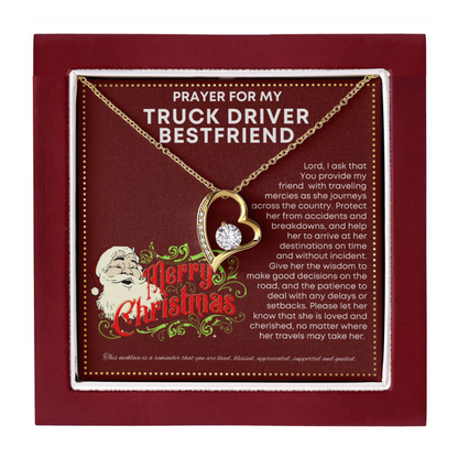 JGF Jewelry Gifts for Family My Bestfriend Is A Truck Driver Semi Trucker