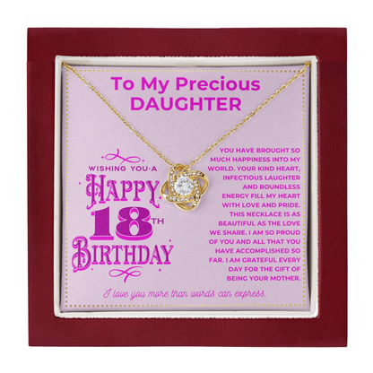 JGF Jewelry Gifts for Family 18th Birthday Gifts Card For My Daughter From Mom