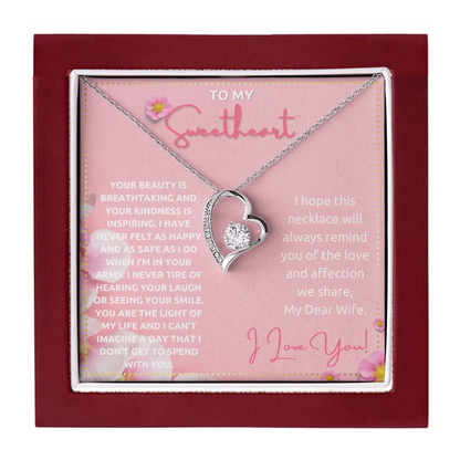 JGF Jewelry Gifts for Family Silver Simple Heart Necklace