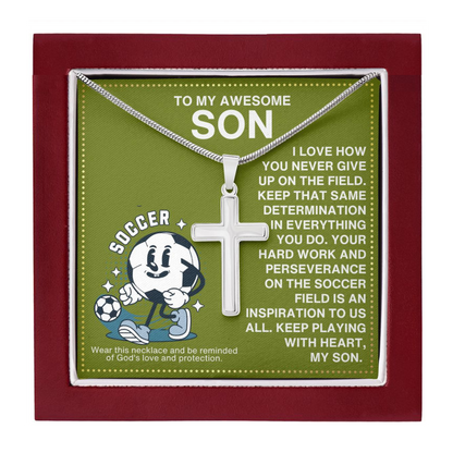 JGF Jewelry Gifts for Family Soccer Necklace For Kids