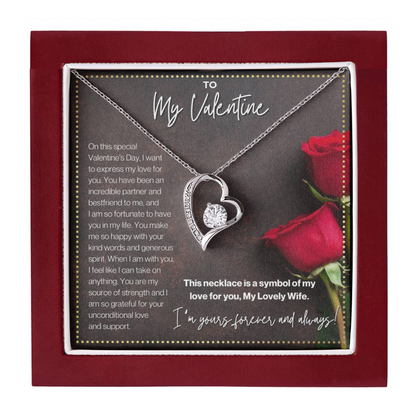 JGF Jewelry Gifts for Family Wife Valentines Card From Husband