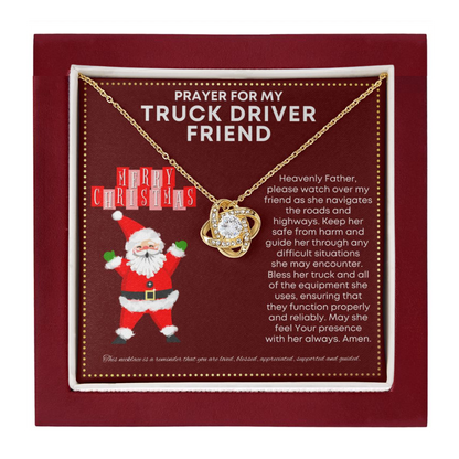 JGF Jewelry Gifts for Family Prayer For My Truck Driver Friend
