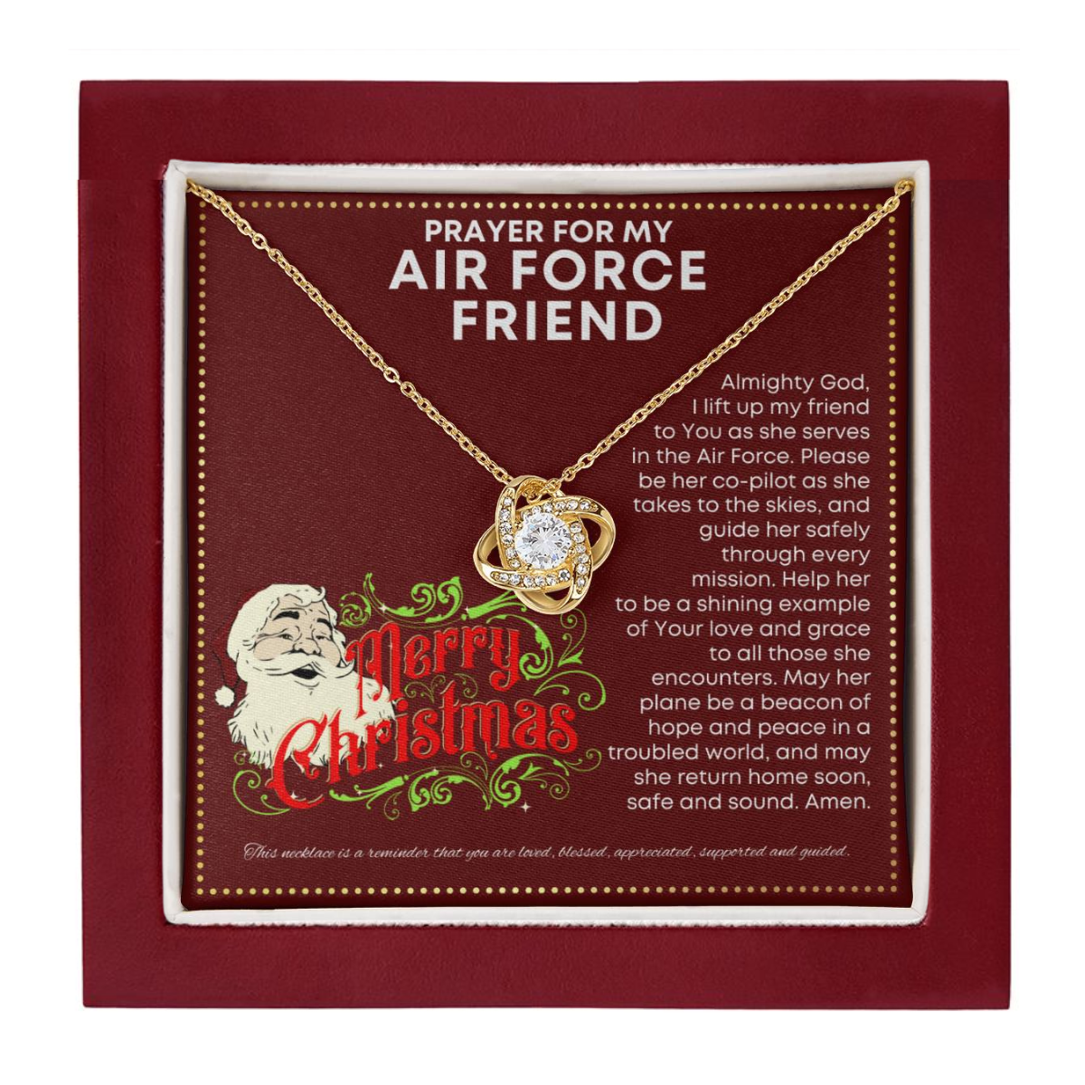 JGF Jewelry Gifts for Family Gift For My Air Force Friend