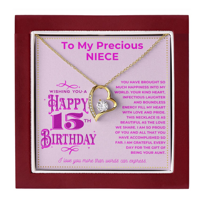 JGF Jewelry Gifts for Family To My Niece Necklace For 18th Birthday From Aunt
