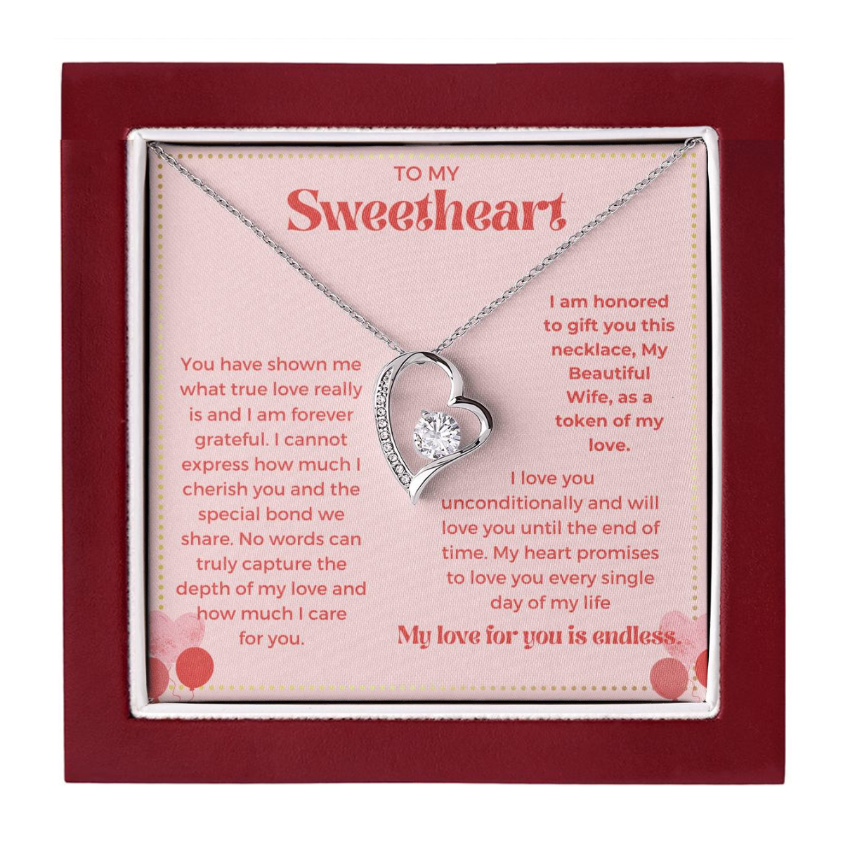 JGF Jewelry Gifts for Family To My Beautiful Future Wife Necklace