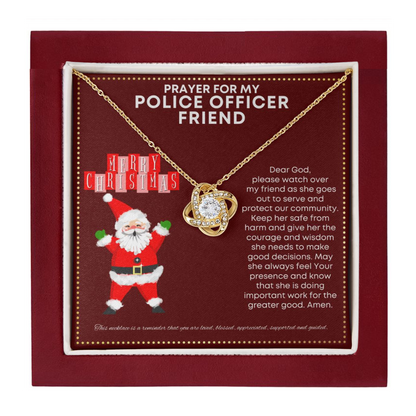JGF Jewelry Gifts for Family Prayer For My Police Officer Friend