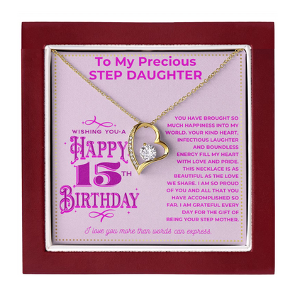 JGF Jewelry Gifts for Family 15th Birthday Gifts for Stepdaughter From Mom And Dad