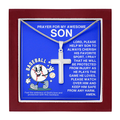 JGF Jewelry Gifts for Family Baseball Necklace For Boys 8-12