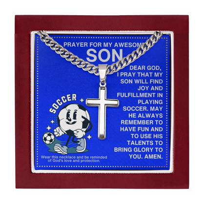 JGF Jewelry Gifts for Family Girls Soccer Necklace Kids 8-12