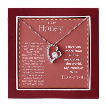 JGF Jewelry Gifts for Family To My Honey Gifts I Love My Wife