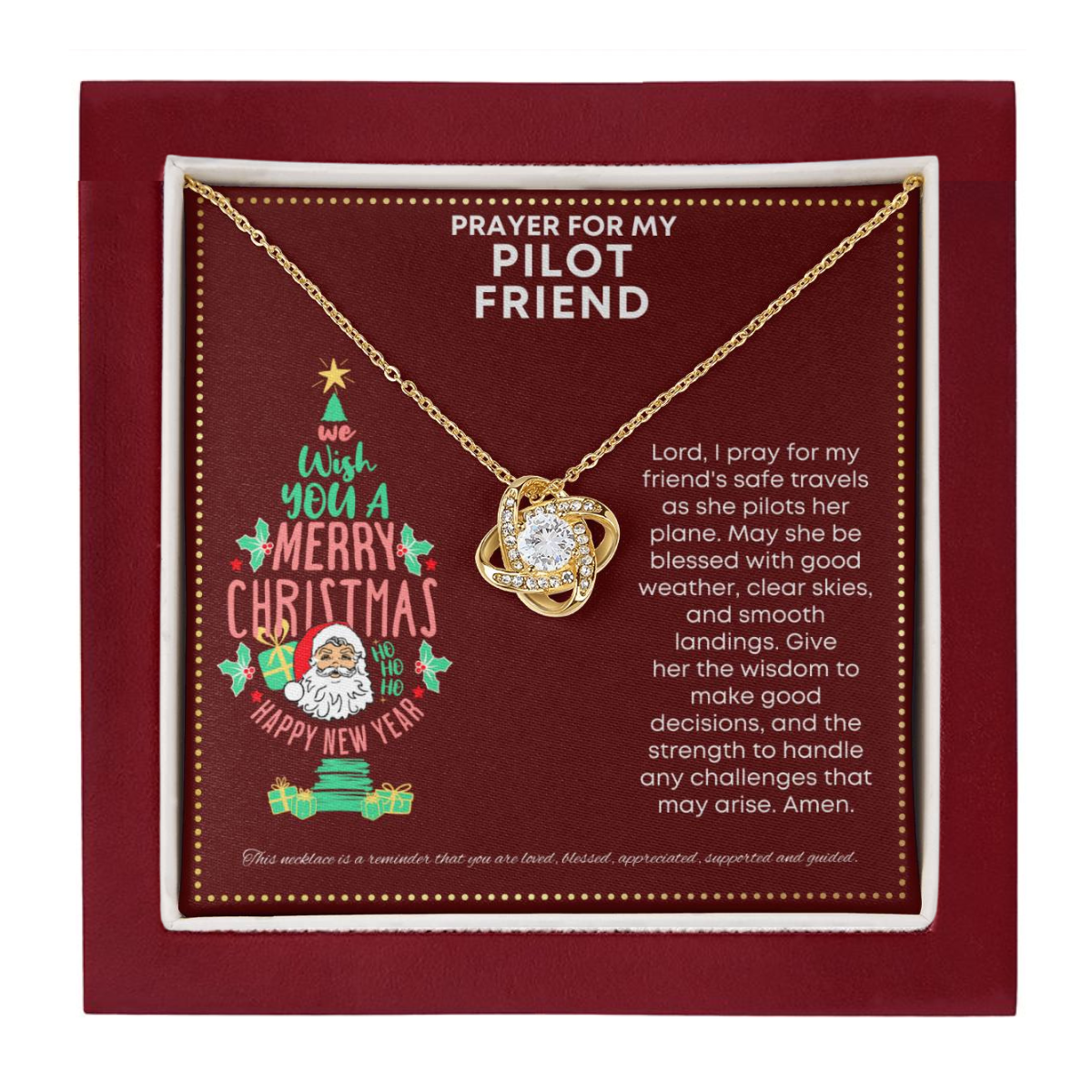 JGF Jewelry Gifts for Family Gift For Pilot Friend BFF Gifts For Adult Women Female Coworker