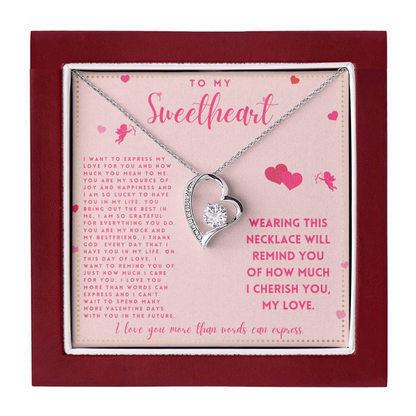 JGF Jewelry Gifts for Family Happy Valentine To My Future Wife Necklace