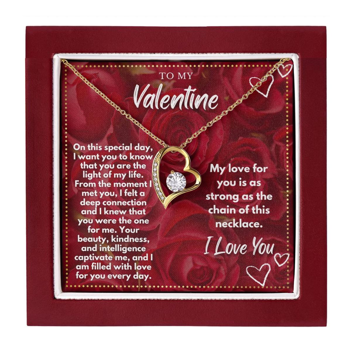 JGF Jewelry Gifts for Family Will You Be My Valentine Card