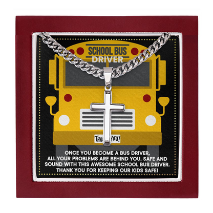 JGF Jewelry Gifts for Family School Bus Driver Appreciation Gifts For Men