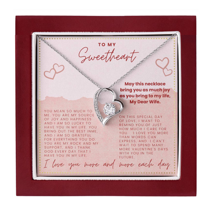 JGF Jewelry Gifts for Family Valentine Card For Her My Wife