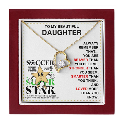JGF Jewelry Gifts for Family Soccer Necklace For Girls 8-12