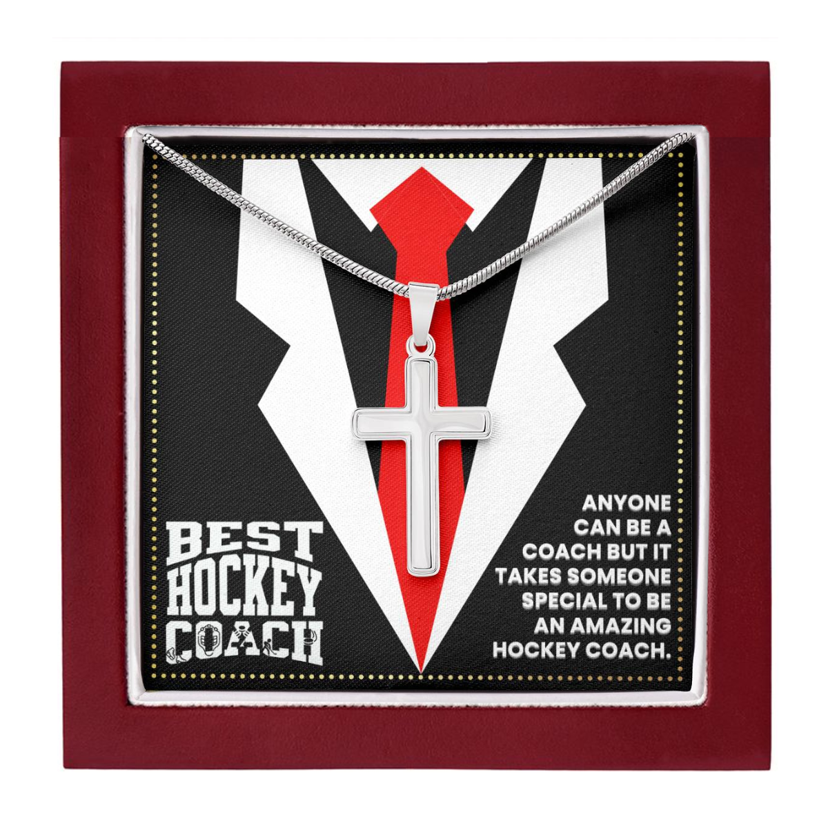 JGF Jewelry Gifts for Family Hockey Coach Gifts For Men