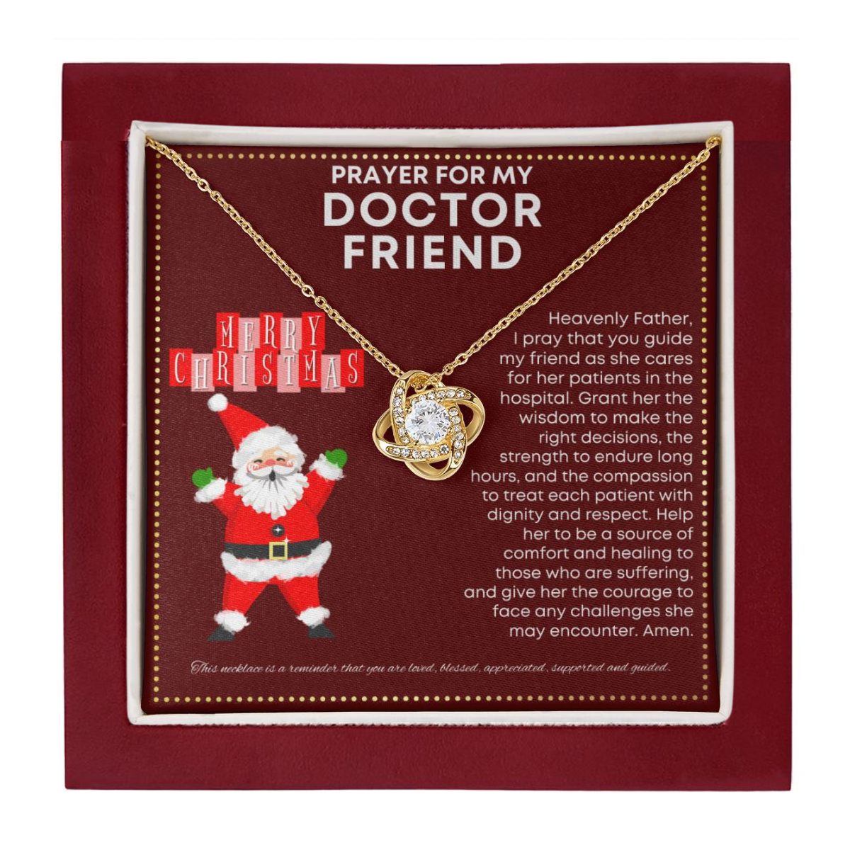 JGF Jewelry Gifts for Family Prayer For My Doctor Friend