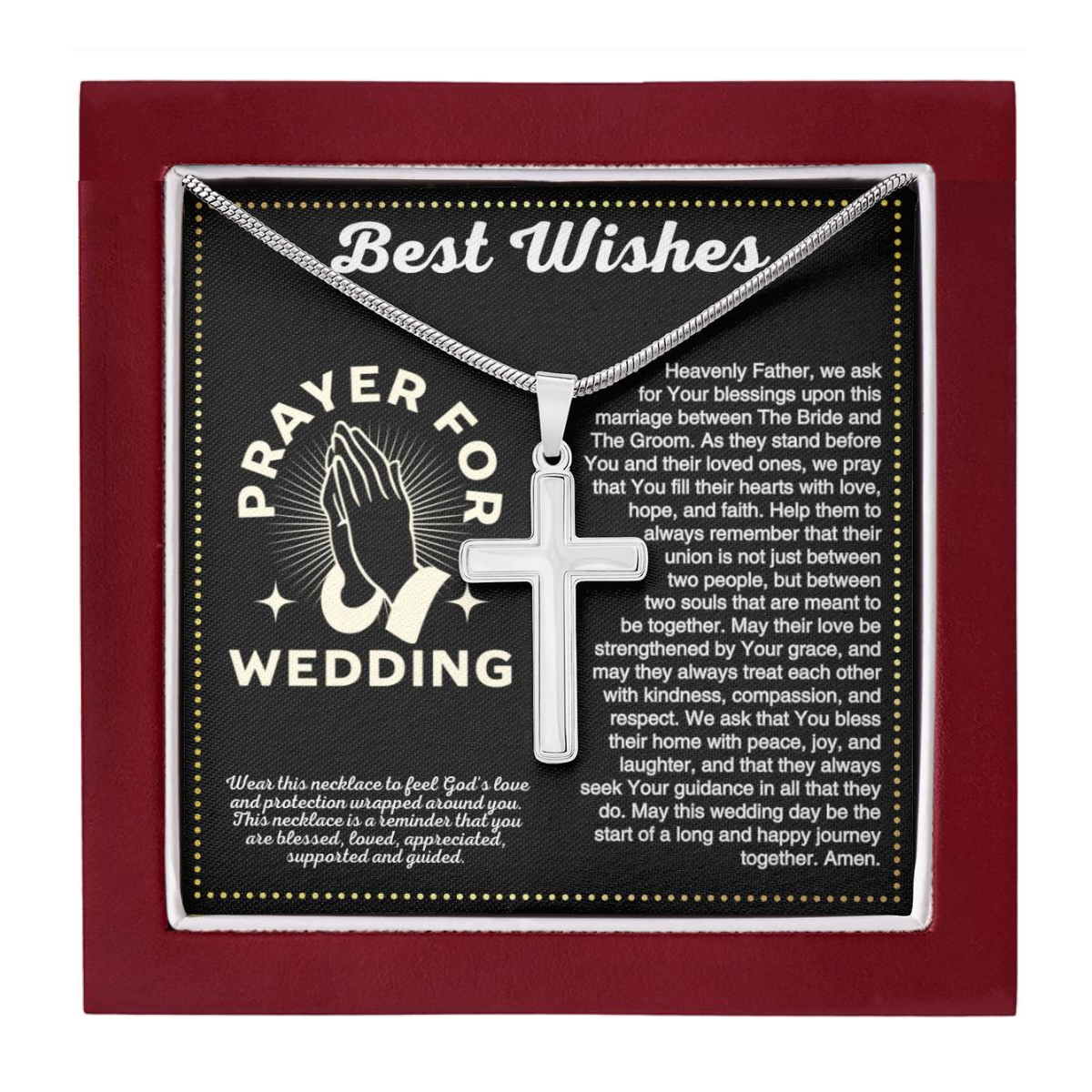 JGF Jewelry Gifts for Family Prayer For Wedding For Couple 30 Years