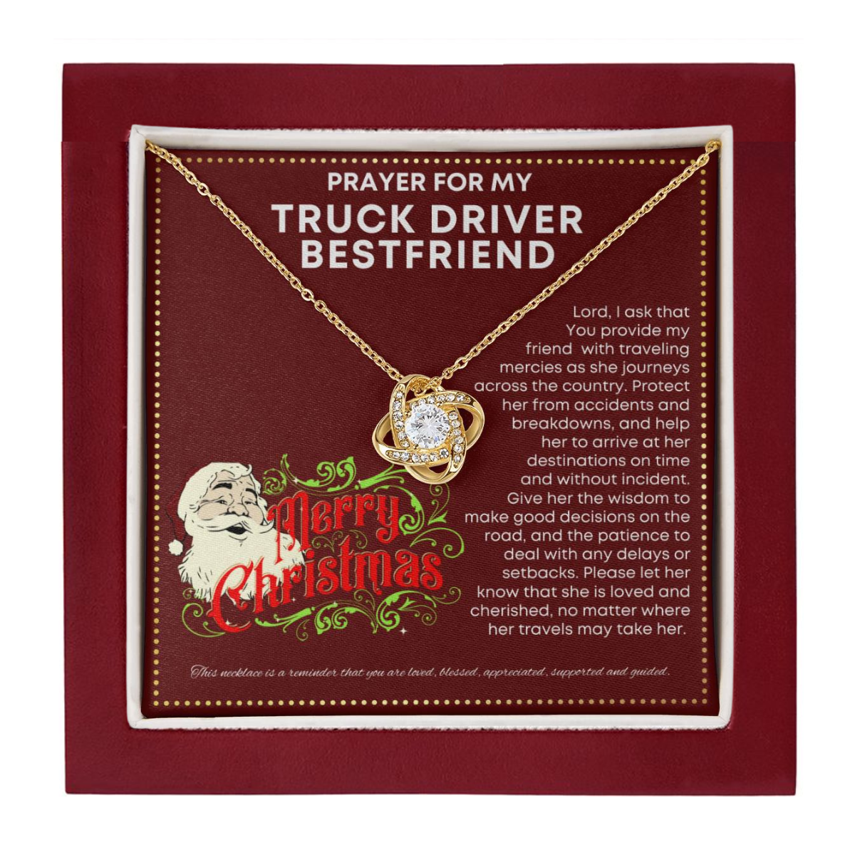 JGF Jewelry Gifts for Family Necklace Gift For My Truck Driver Female Adult Friend