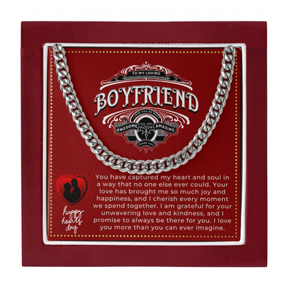 JGF Jewelry Gifts for Family Happy Valentines Day Card for Boyfriend