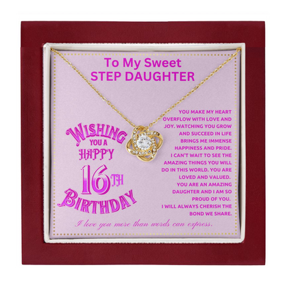 JGF Jewelry Gifts for Family Step Daughter 16th Birthday From StepMom And StepDad