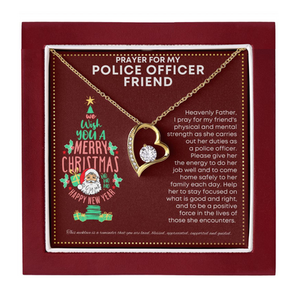 JGF Jewelry Gifts for Family Gift for Police Officer Friend Female Women