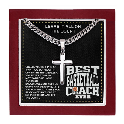 JGF Jewelry Gifts for Family Basketball Necklace For Boys Coach