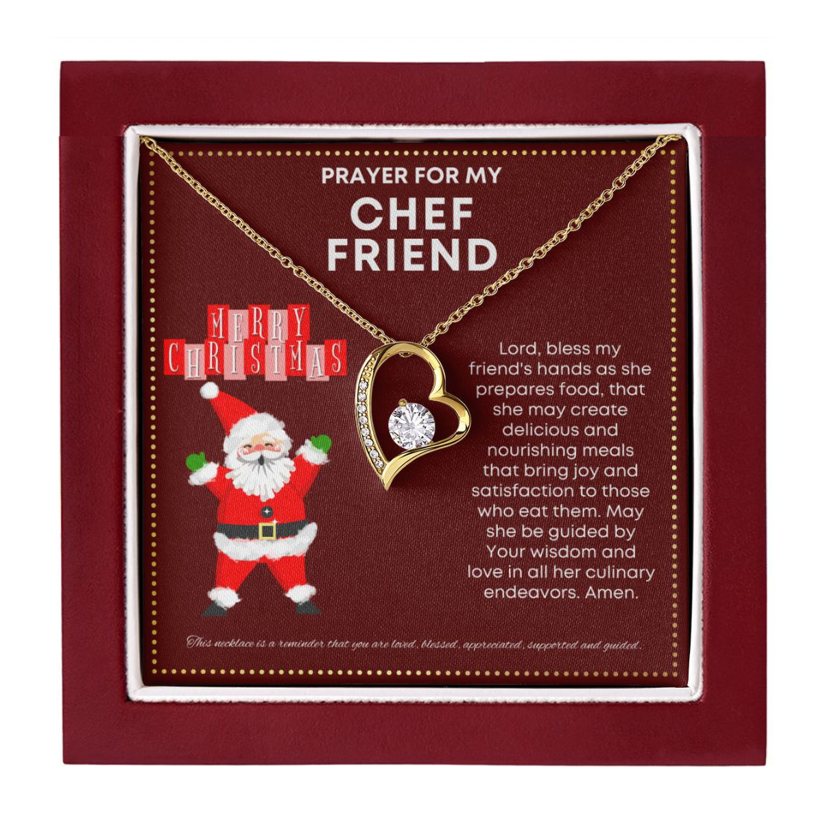 JGF Jewelry Gifts for Family Gifts for Chef Friend Necklace