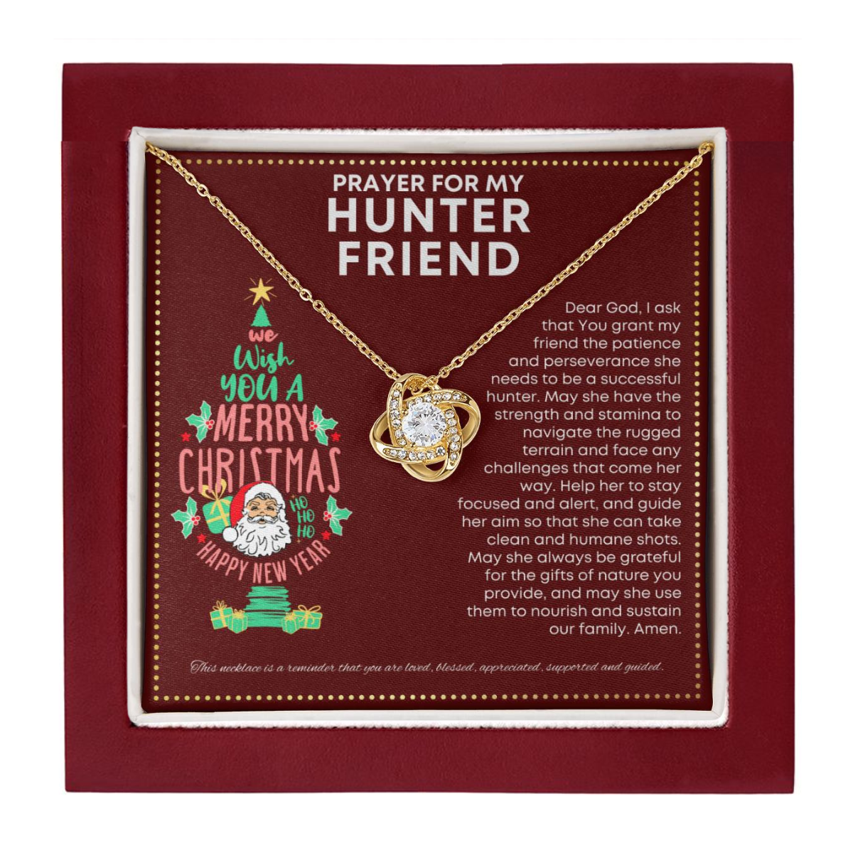 JGF Jewelry Gifts for Family Gift For My Hunter Friend For Women