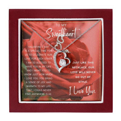 JGF Jewelry Gifts for Family Valentine's Gift To My Sweetheart Necklace