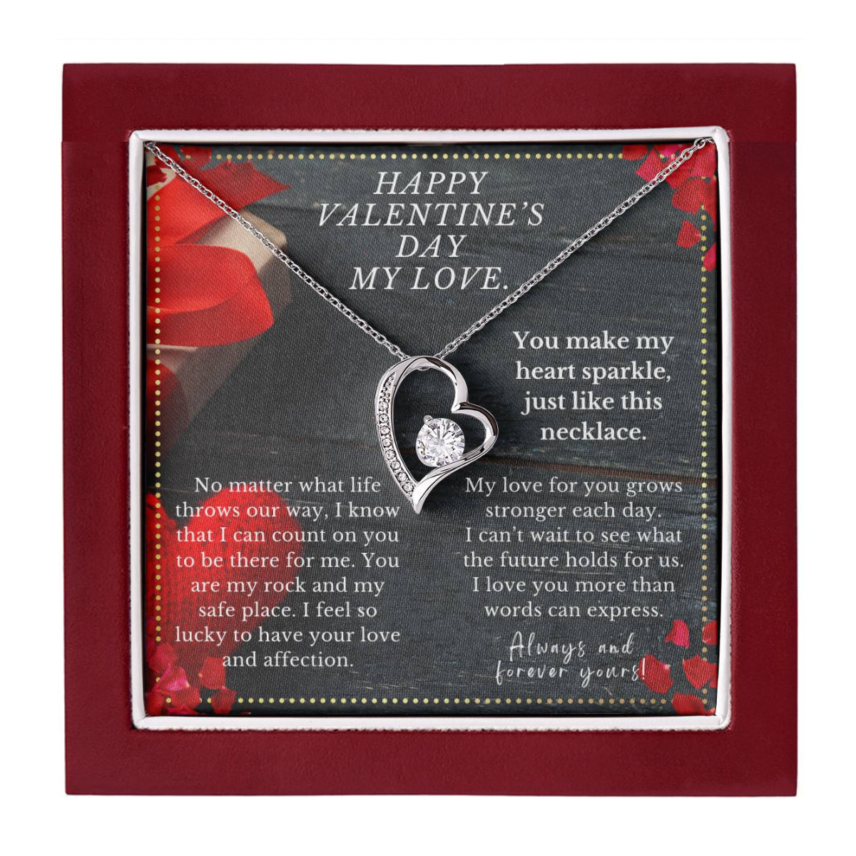 JGF Jewelry Gifts for Family My Love Necklace For Girlfriend
