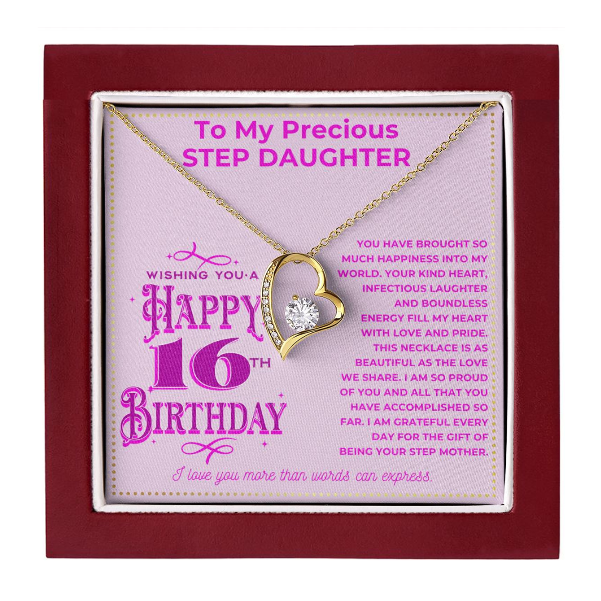 JGF Jewelry Gifts for Family Sterling Silver Sweet 16 Birthday Jewelry Gifts for Girls