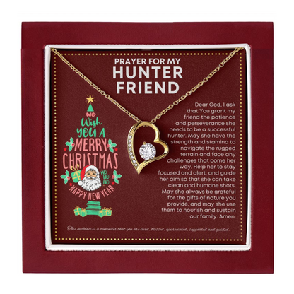 JGF Jewelry Gifts for Family Gifts for Deer and Duck Hunter Friend Cute Simple Heart Necklace