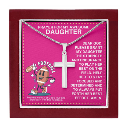 JGF Jewelry Gifts for Family Football Necklace For Girls