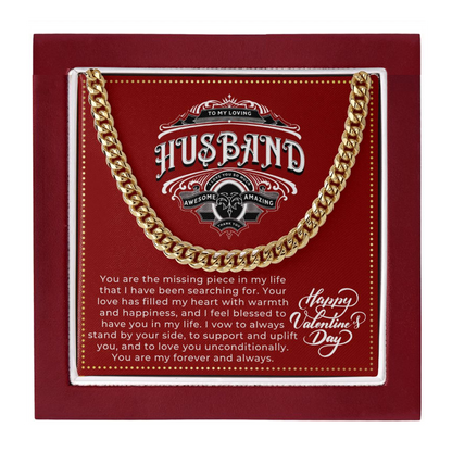 JGF Jewelry Gifts for Family Valentines Day Card For Husband Sentimental