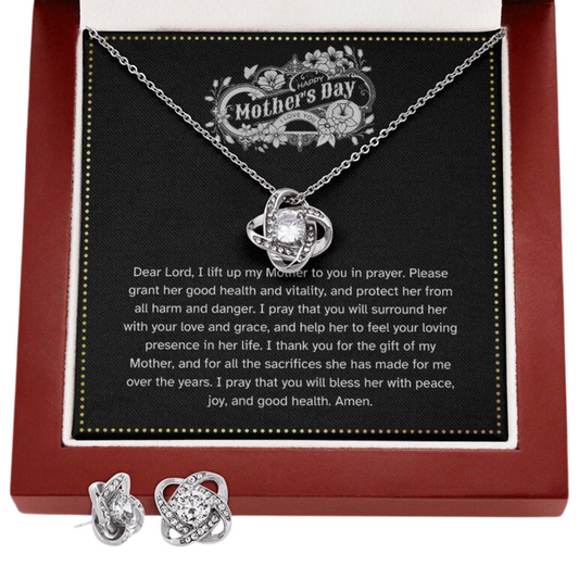 JGF Jewelry Gifts for Family | Necklace and Earrings Jewelry Set for Women | Pregnancy Gift for First Time Mom Basket