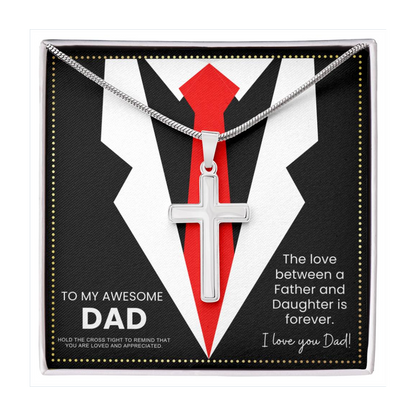 JGF Jewelry Gifts for Family Dad Birthday Card From Daughter