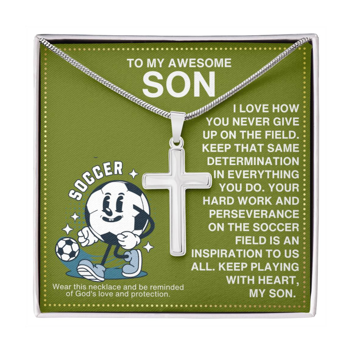 JGF Jewelry Gifts for Family Soccer Necklace For Kids